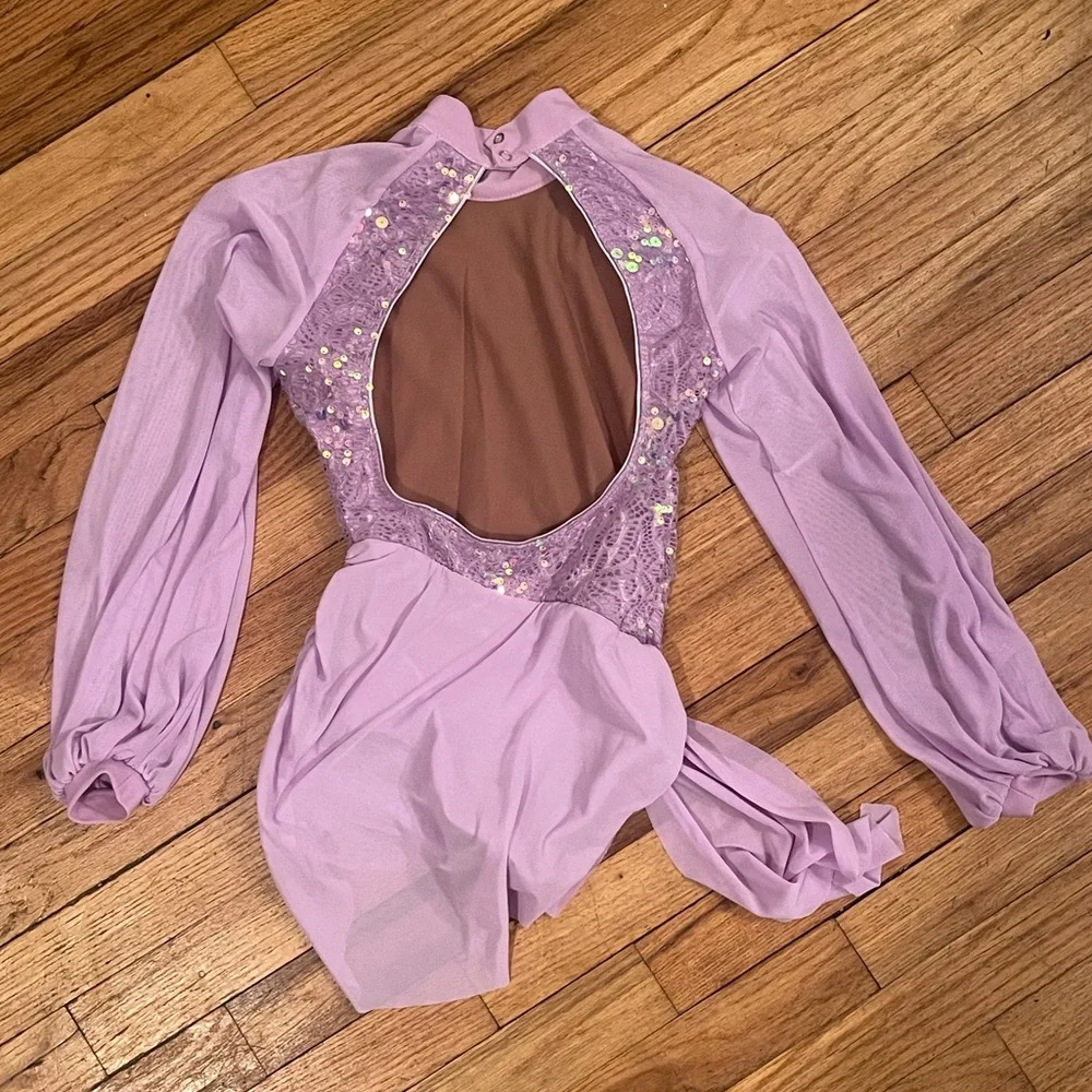 Revolution Dance Sequin Lace with Sheer Long Sleeves